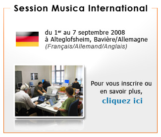 Session MUSICA INTERNATIONAL