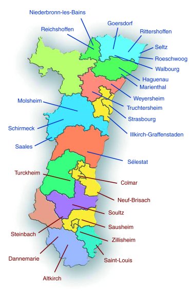 carte des centres